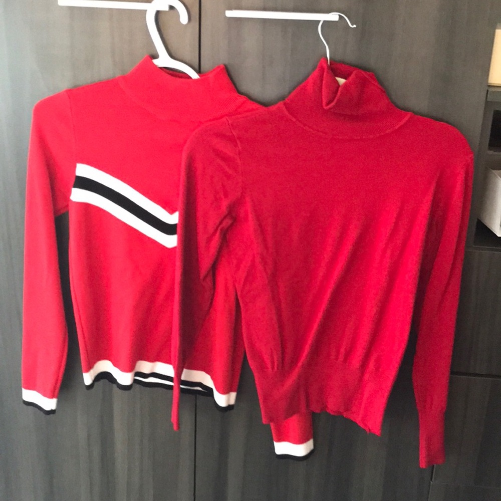 Red turtle necks